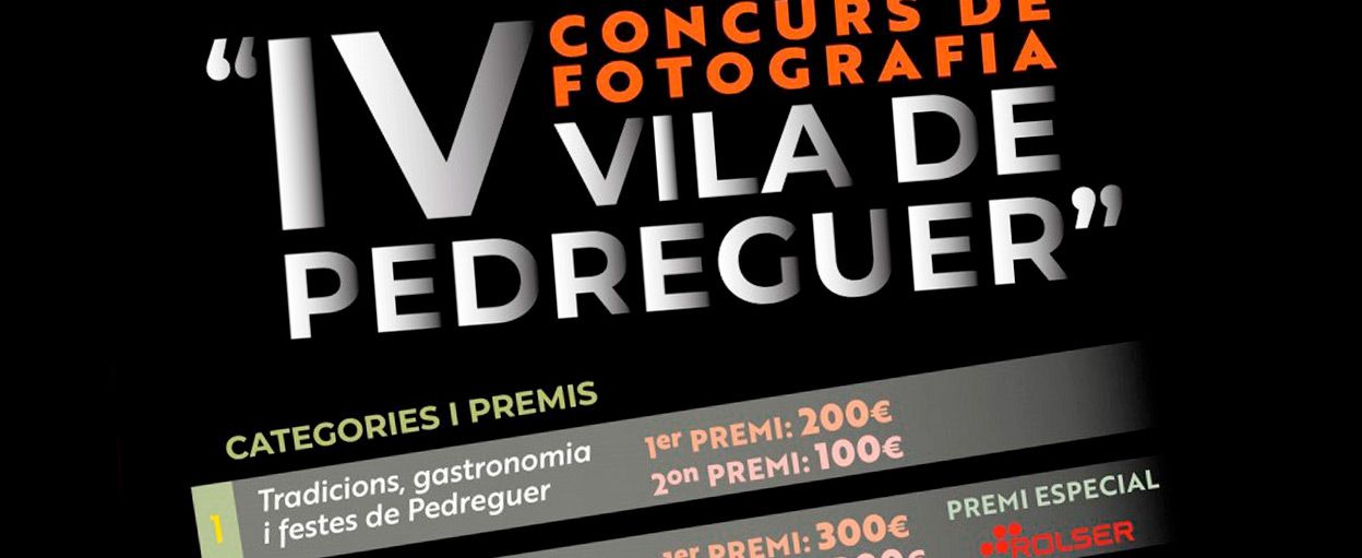 IV concurs fotografic vila de pedreguer